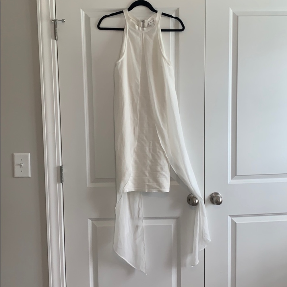White bandage dress